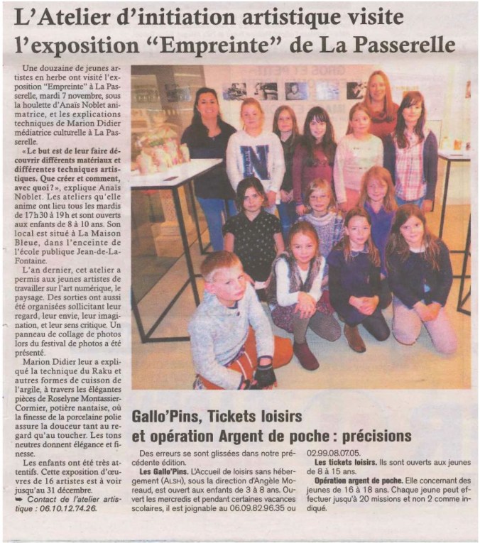 Article-presse-exposition-Empreintes-Gacilly-Passerelle